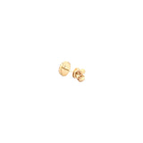 14K Gold Malachite Round Diamond Stud Earrings