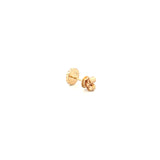 14K Gold Turquoise Round Diamond Stud Earrings