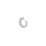 14K Gold Lab Grown Radiant Cut Diamond Huggie Earrings