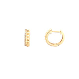 14K Gold Studded Diamond Earrings