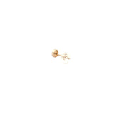 14K Gold Smiley Earrings
