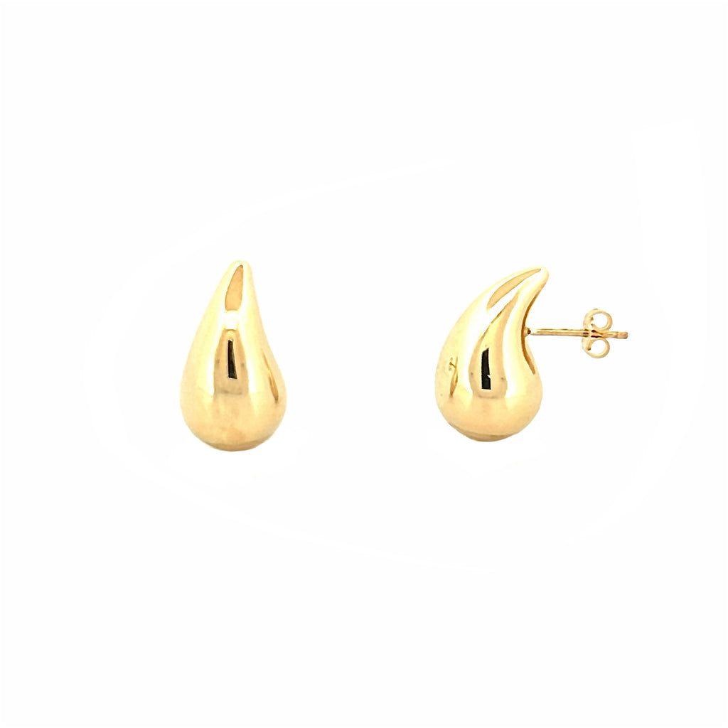 14K Gold Tear Drop Earrings