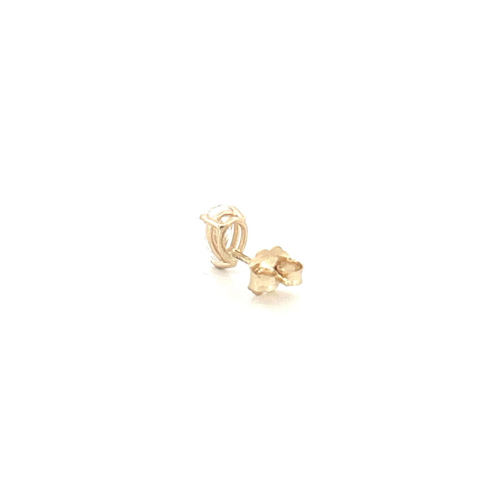 14K Gold 1.00 Carat Lab Grown Pear Diamond Studs