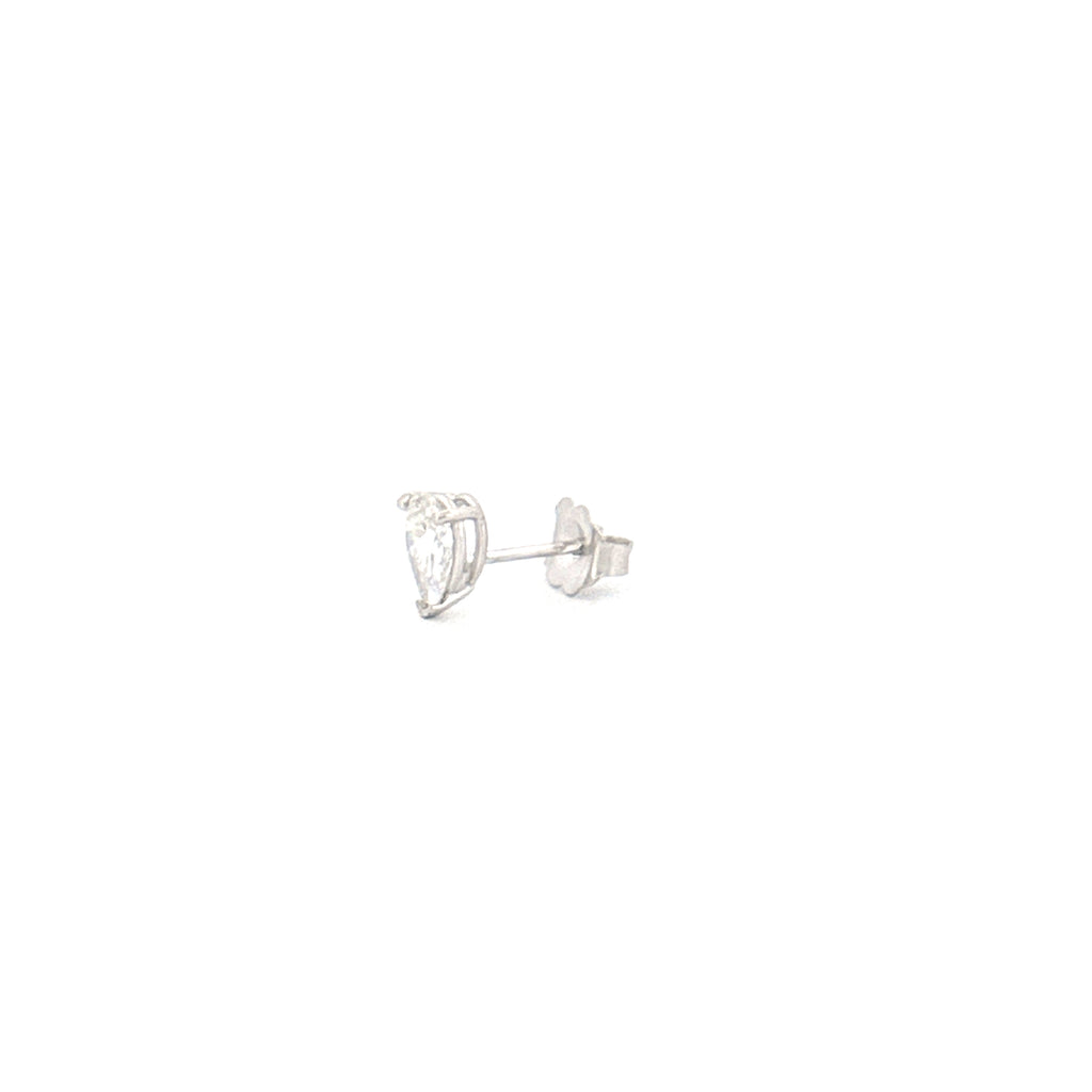 14K Gold 1.00 Carat Lab Grown Pear Diamond Studs