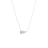 14K White Gold Diamond Angel Wing Band