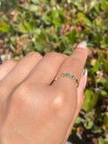 14K Gold Butterfly Row Band