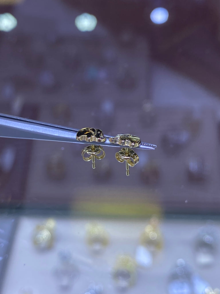 14K Gold Elephant Earrings