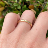 14K 2.5MM Fashion Diamond Cut Gold Band