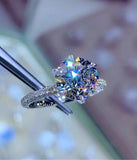 The Bow Engagement Ring With 3.00 Carat Round Brilliant Lab Grown Center Stone