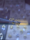 14K Gold Rope Heart Earrings