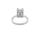 14K Gold 5.00 Carat Lab Grown Radiant Diamond Solitaire Engagement Ring