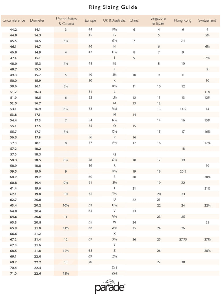 Ring Size Guide