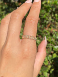 14K Gold Roped Cuban Fashion Band