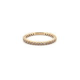 14K Gold Diamond Antique Style Art Deco Bezel Setting 3/4 Band