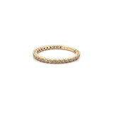 14K Gold Diamond Antique Style Art Deco Bezel Setting 3/4 Band
