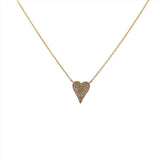 14K Gold Heart Diamond Necklace