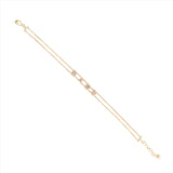14K Gold 'BABE' Diamond Bracelet