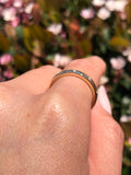 14K Gold Spaced Out Diamond Band