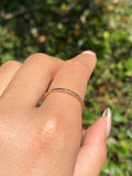 14K Gold Spaced Diamond Cut Fashion Band