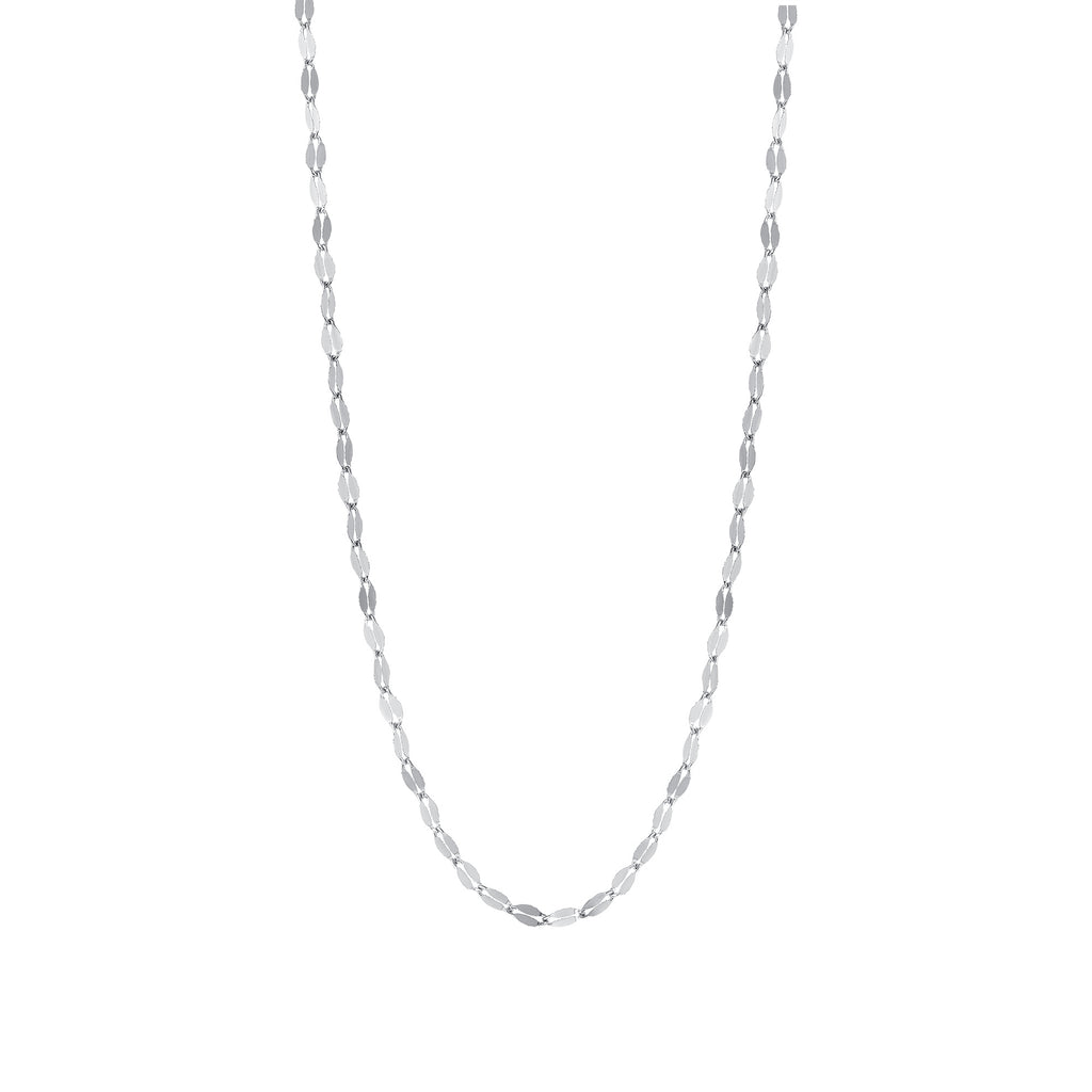 14K Gold Mirror Chain Necklace