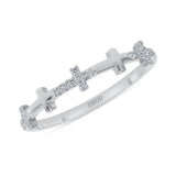 14K Gold Cross Band