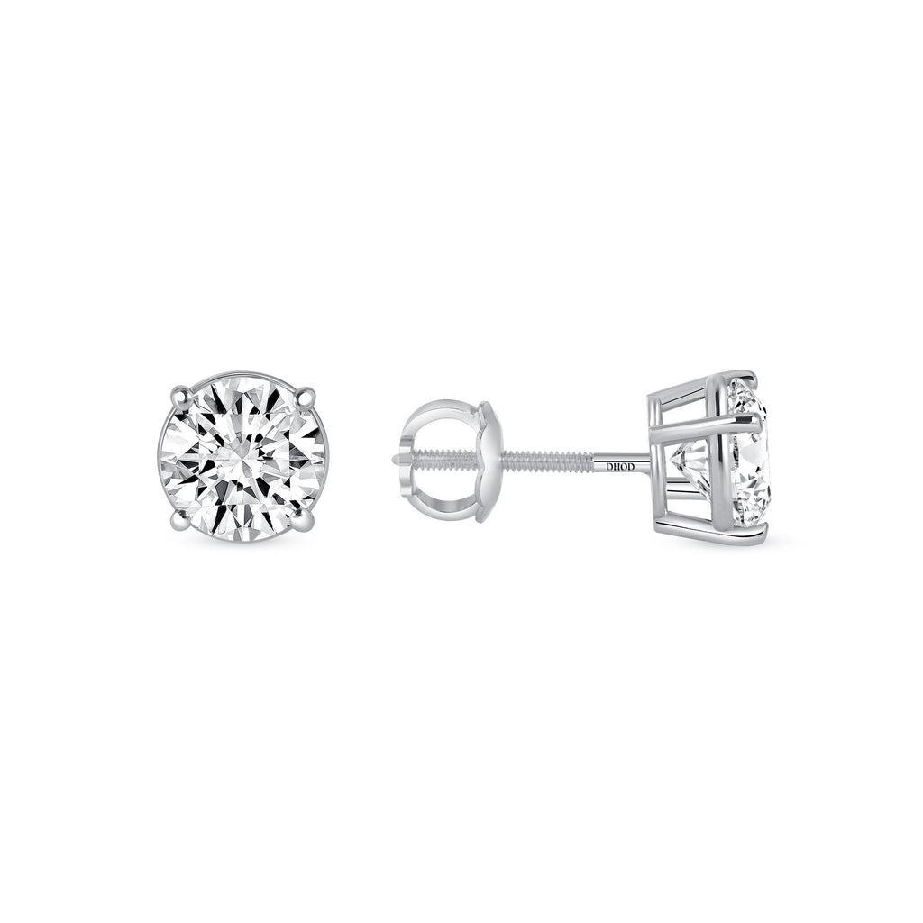 14K Gold 2.50 Carat Lab Grown Diamond Studs