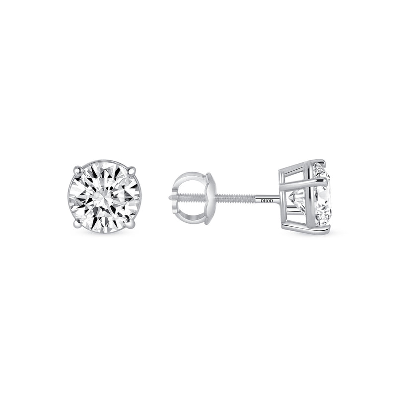 14K Gold 3.00 Carat Lab Grown Diamond Studs