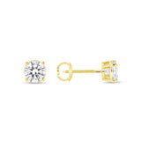 14K Gold 1.00 Carat Lab Grown Diamond Studs