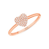 14K Gold Heart Shape Ring