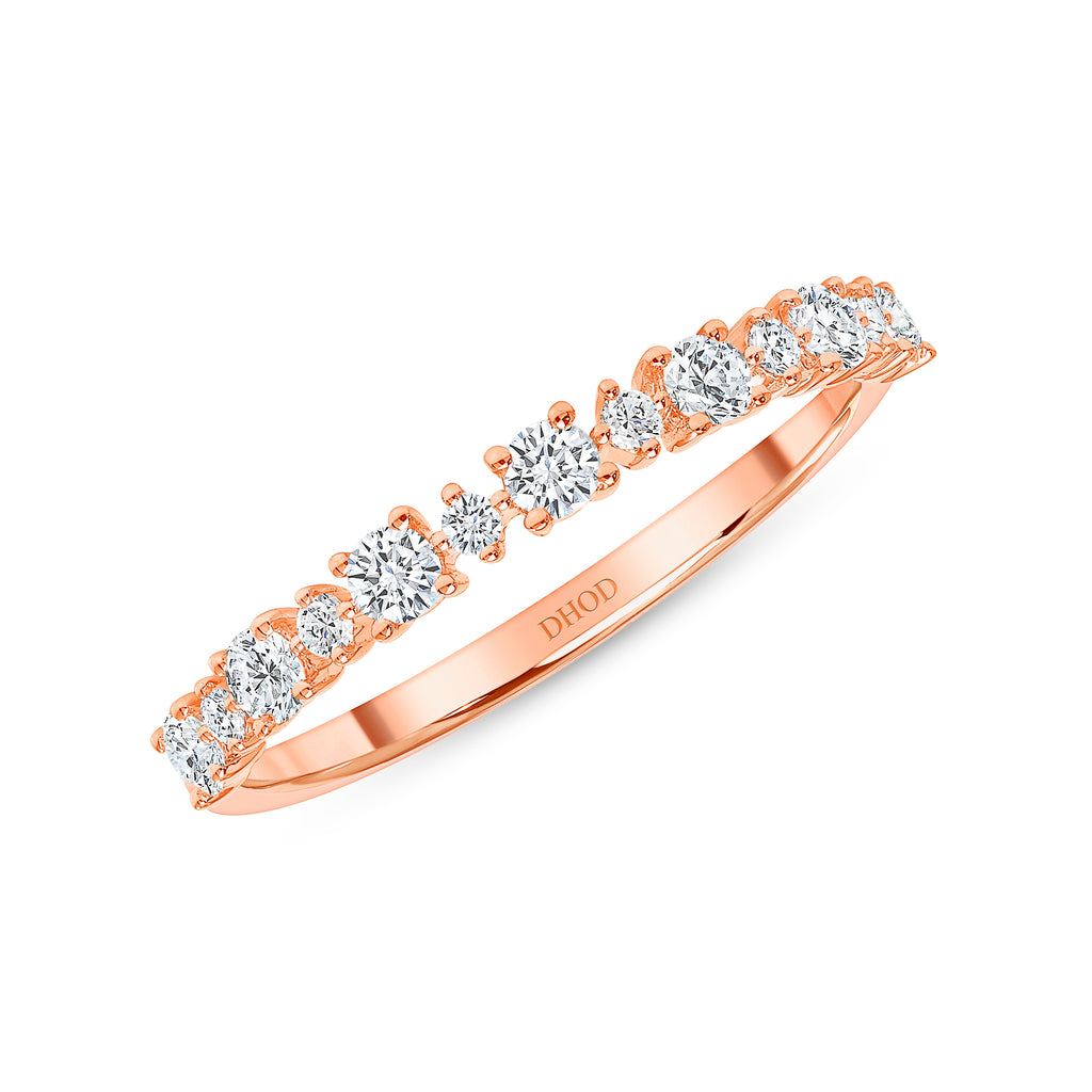 14K Gold Round Prong Diamond Band