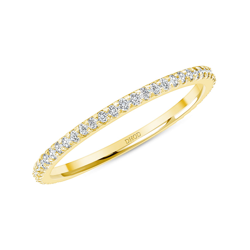 14K Gold 1MM Diamond Eternity Band