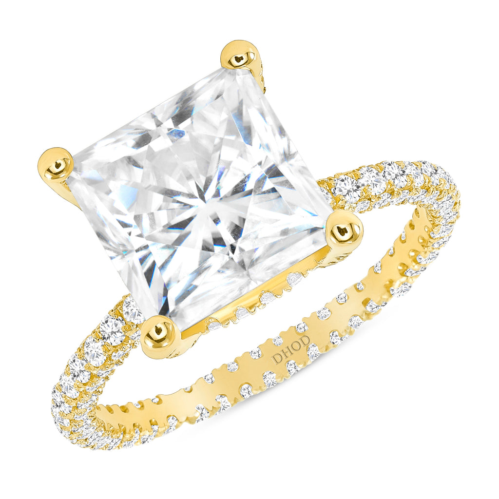 4 carat Double Under Halo Ring