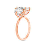 14K Gold Deux Engagement Ring