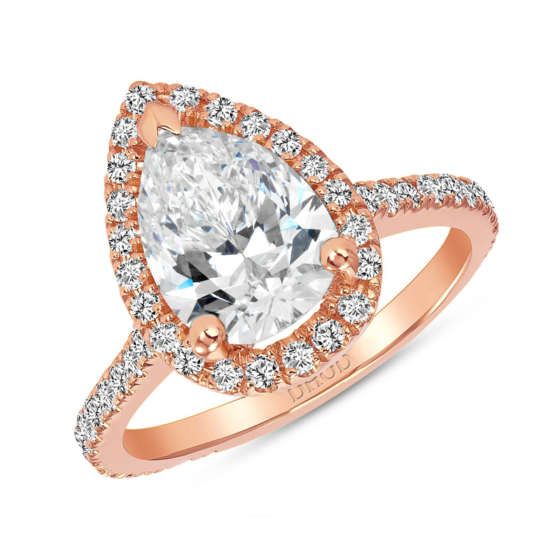 One Moissanite Engagement Ring