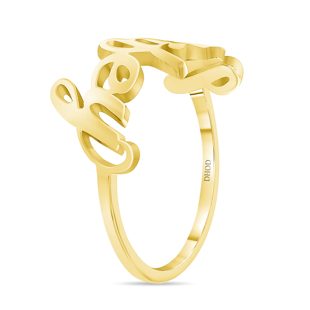 14K Gold Wifey Ring