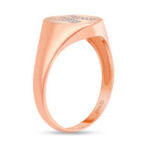 14k Initial Signet Ring