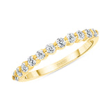 14K Gold Single Prong 2.3MM 0.50 Carats Diamond Band