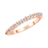 14K Gold Single Prong 2.3MM 0.50 Carats Diamond Band