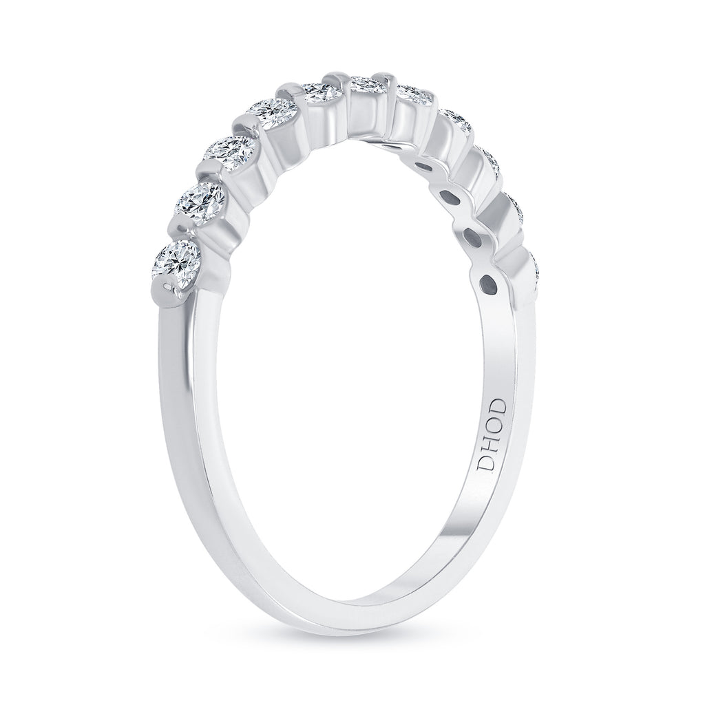14K Gold Single Prong 2.3MM 0.50 Carats Diamond Band