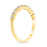 14K Gold Single Prong 2.3MM 0.50 Carats Diamond Band