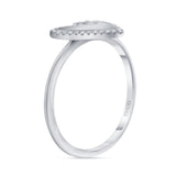 Gold Heart Shape Ring with Diamond