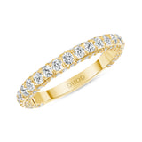14K Gold 3D 3MM Diamond Band