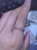14k Gold Art Deco Fancy Diamond Band