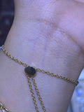 14K Gold Adjustable Diamond Cuban Bracelet