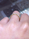 14K Gold Twist Infinity Diamond Ring