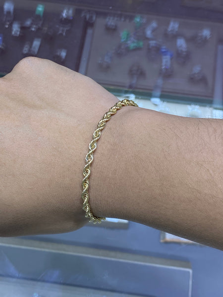 18ct Yellow Gold Rope Bracelet