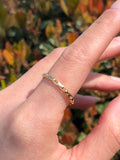 14K Thin Chainlink Gold Band