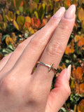 14K Cross Gold Band