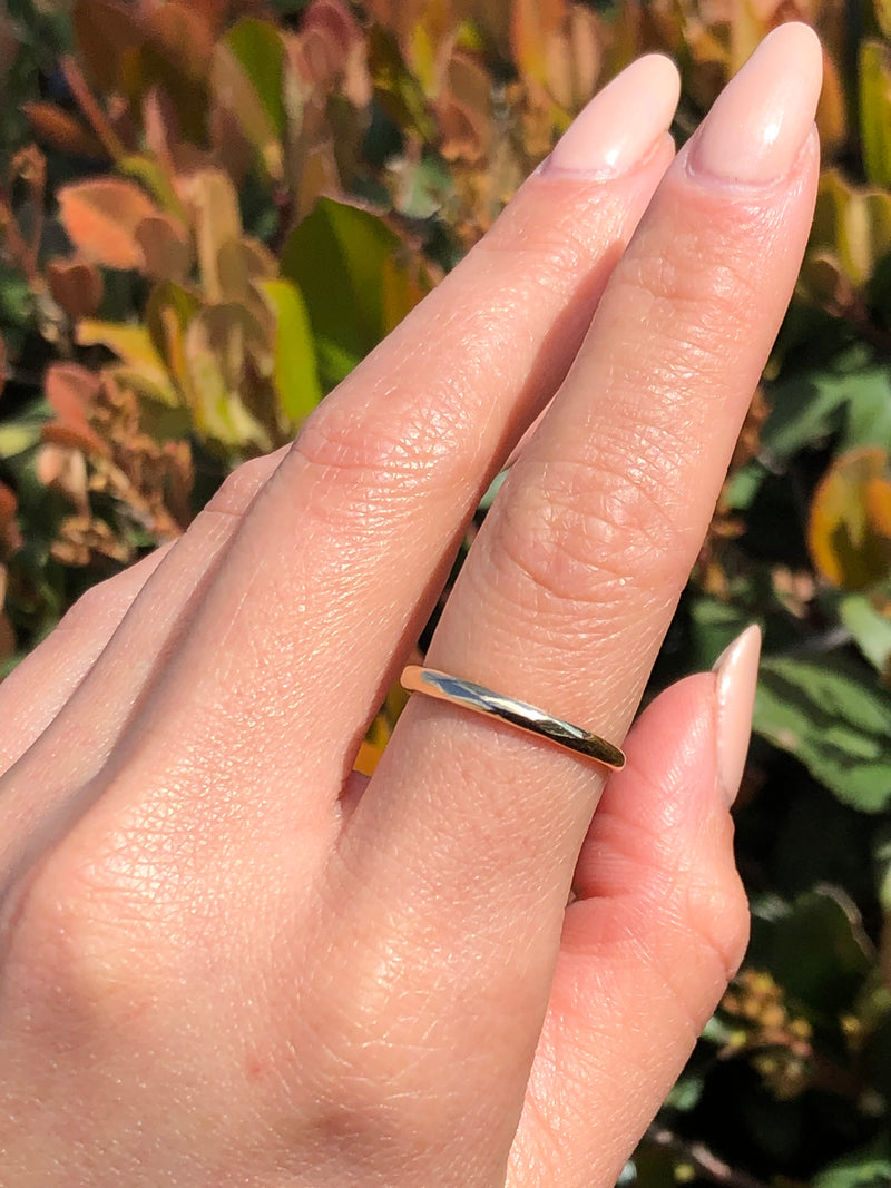 14K Diamond Cut Gold Band