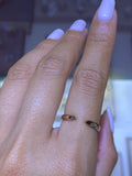 14K Gold Small Open Band